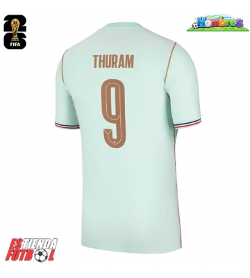 Francia Marcus Thuram #9 Segunda Equipación Mundial 2026 Manga Corta